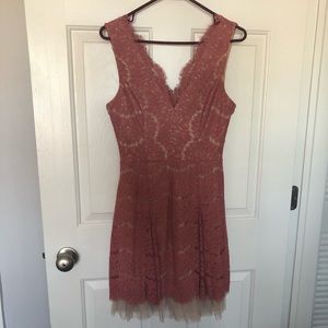 Francescas - Pink Lace with Tulle Skirt